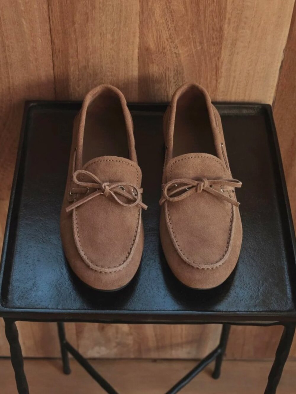 Everlane Boat Shoe Farro Taupe Italian Suede Women's SizesNEW in BOX Nautical - Picture 2 of 8